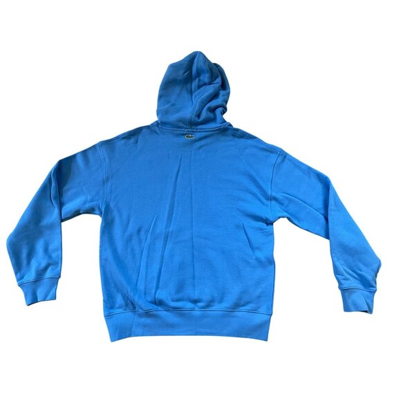 Lacoste Sweatshirt Hoodie Loose Fit Blue Mens Small - Picture 4 of 5